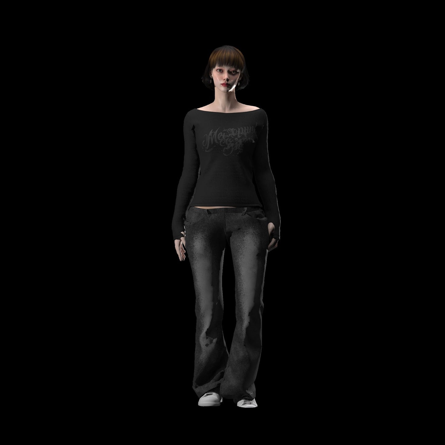 "METROPUNK" BOATNECK THERMAL LONGSLEEVE