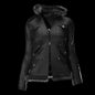 "METROPUNK" WAXED DUCK CANVAS FUR JACKET.